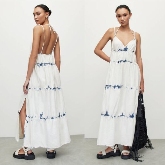 All Saints Sulli Denim Maxi Dress - Picture 6 of 6
